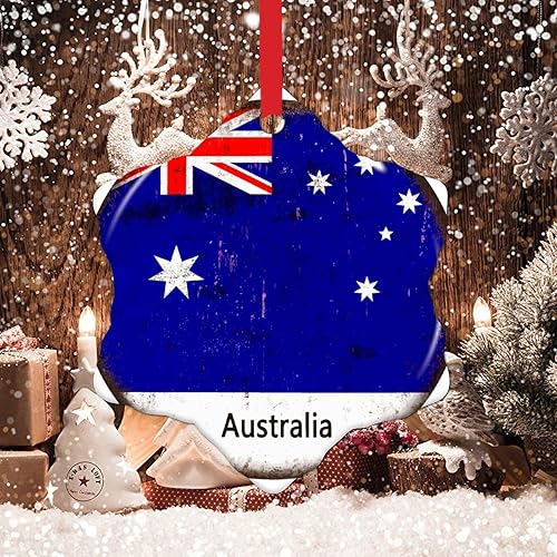 Vista 34 de Chipre - Adornos colgantes para árbol de Navidad, bandera nacional de Chipre, adornos de cerámica para decoraciones de Navidad, regalo de viajero