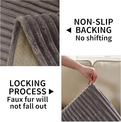 Miniatura 9 de HAOMAIJIA Funda de sofá impermeable lavable para perros, funda mullida para sofá de mascotas, funda gruesa y suave antideslizante para sofá de 3