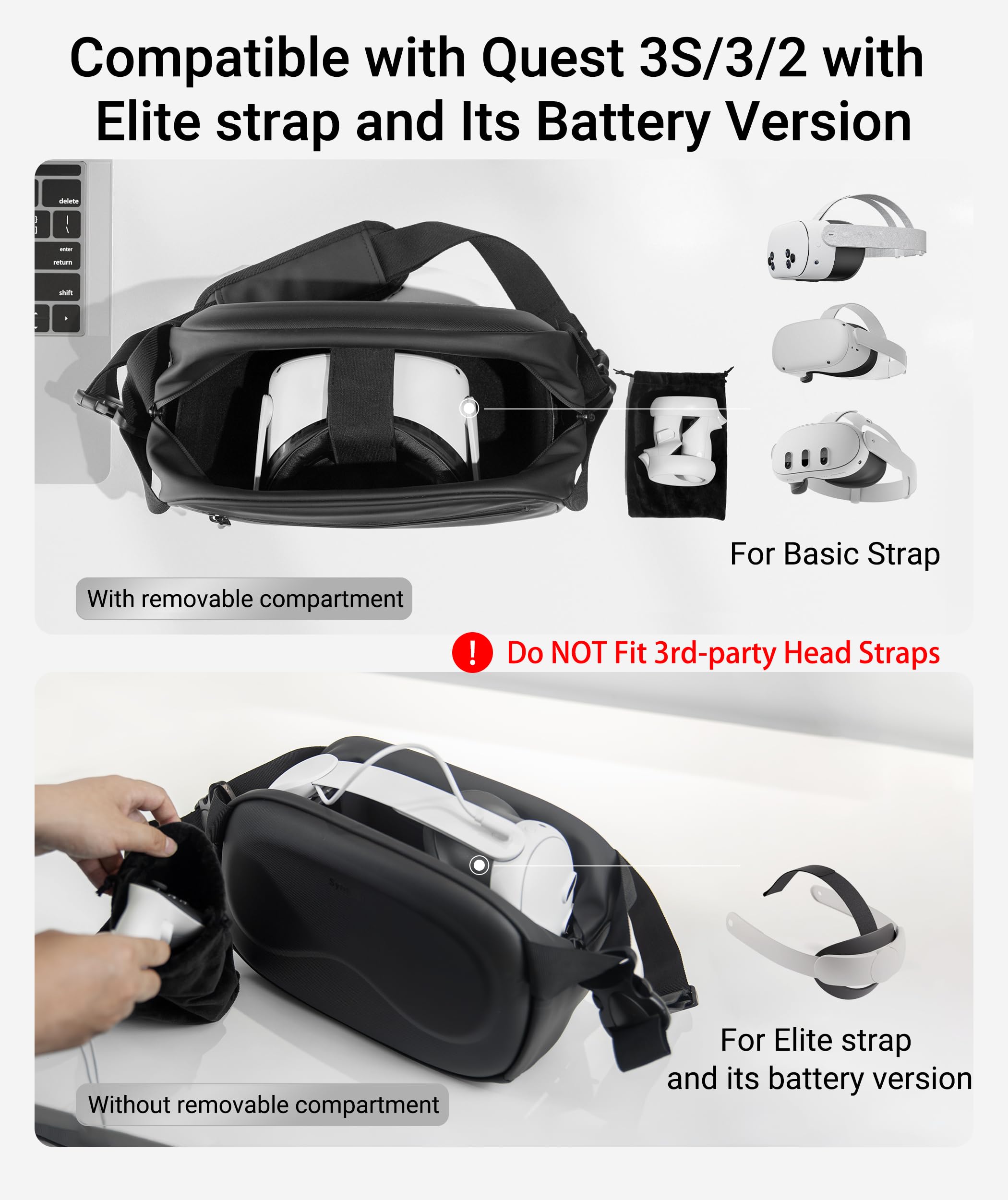 Amazon.com: Syntech Carrying Case Compatible with Meta Quest 3S