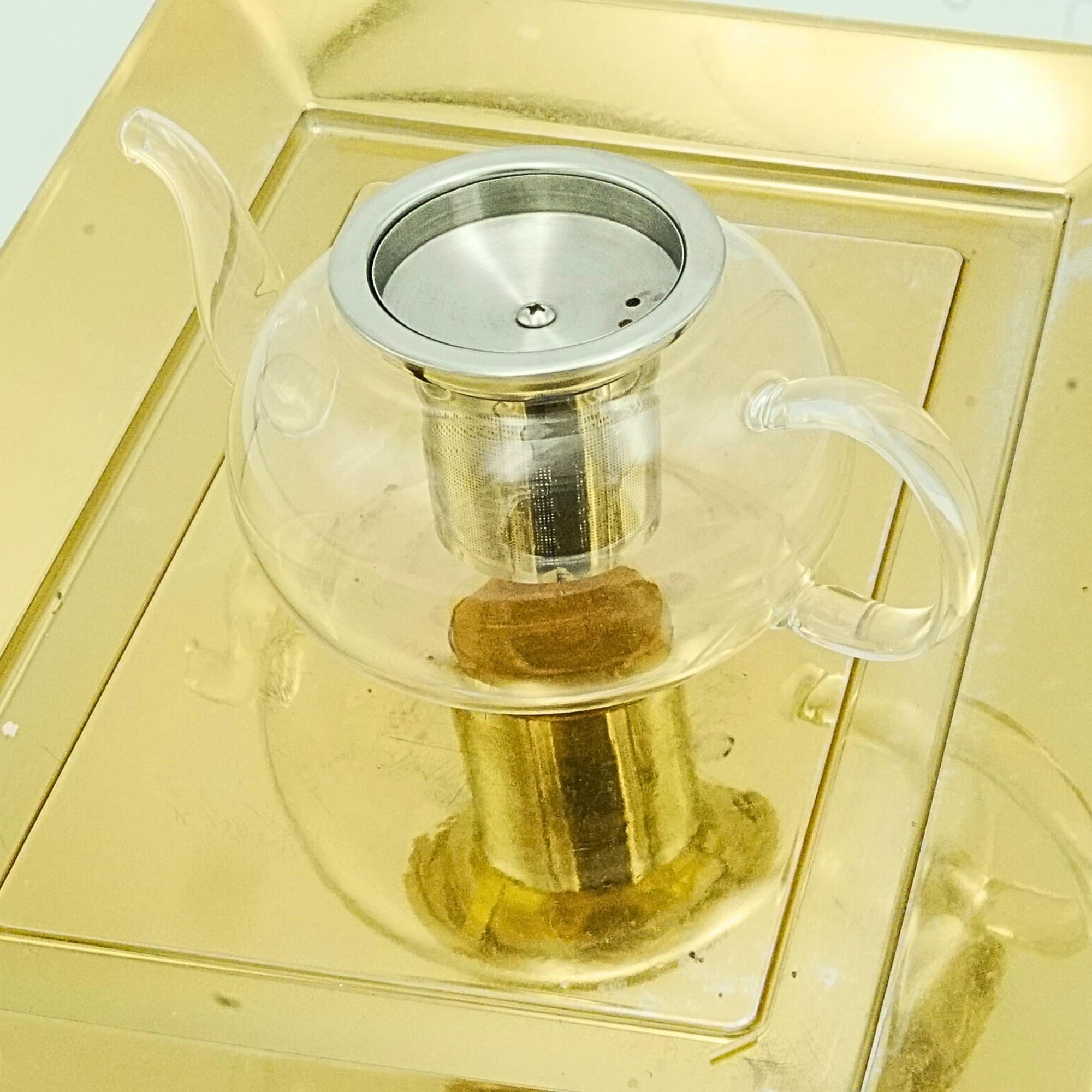 13.5oz Glass Tea Pot Set with Infuser thumbnail 6