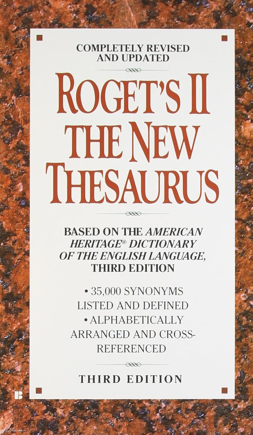 Roget's II The New Thesaurus Various 9780425156681 Books