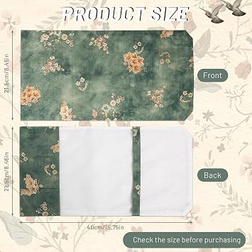 ASTIMESA Book Sleeve Covers for Paperback, A5 8.46 x 5.8 Inch Fabric Book Cover Protector, Adjustable Book Protector Case Pad for Hardcover Softcover Novels Protection (Spring Flora, 8.46 x 5.8)