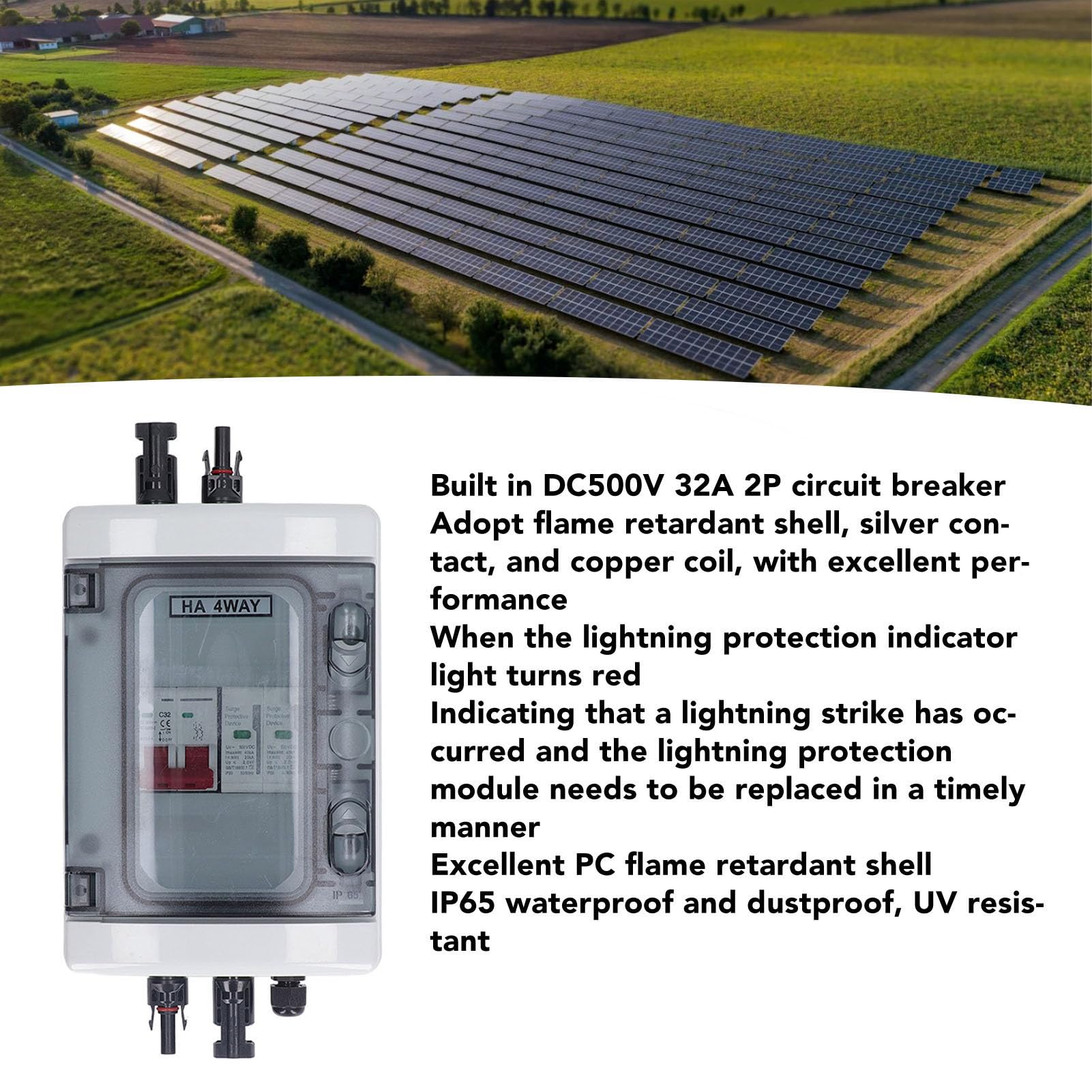 Scatola Combinatrice Fotovoltaica Impermeabile IP65 con Protezione per Sistemi Solari