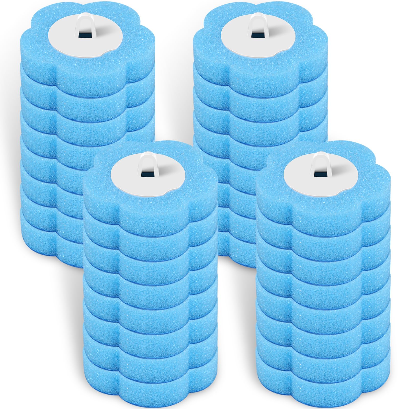 36Pcs Toilet Wand Refill Pads, Practical Toilet Cleaning System Replacement Brush Head Set, Toilets Cleaner Brush Head, Toilets Wand Kit for Home Kitchen Bathroom Bathtub Sink