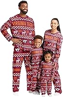 Vista 19 de FOCO - Conjunto de pijama familiar a juego con estampado llamativo del equipo de la NCAA, para unisex-adulto