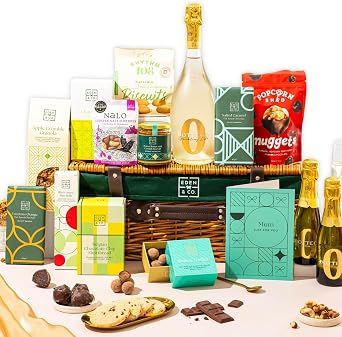 Gluten Free Hamper, Mothers Day Wicker Hamper, 2X Bottega Zero, EDEN & CO