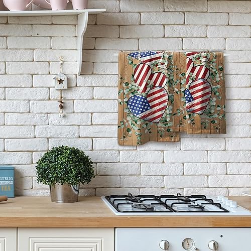 Vista 311 de Giwawa Juego de 2 toallas de mano de pino con ciervos del bosque, toallas de baño, suaves y absorbentes, para bar, bar, cocina, hotel, spa, Ciervo