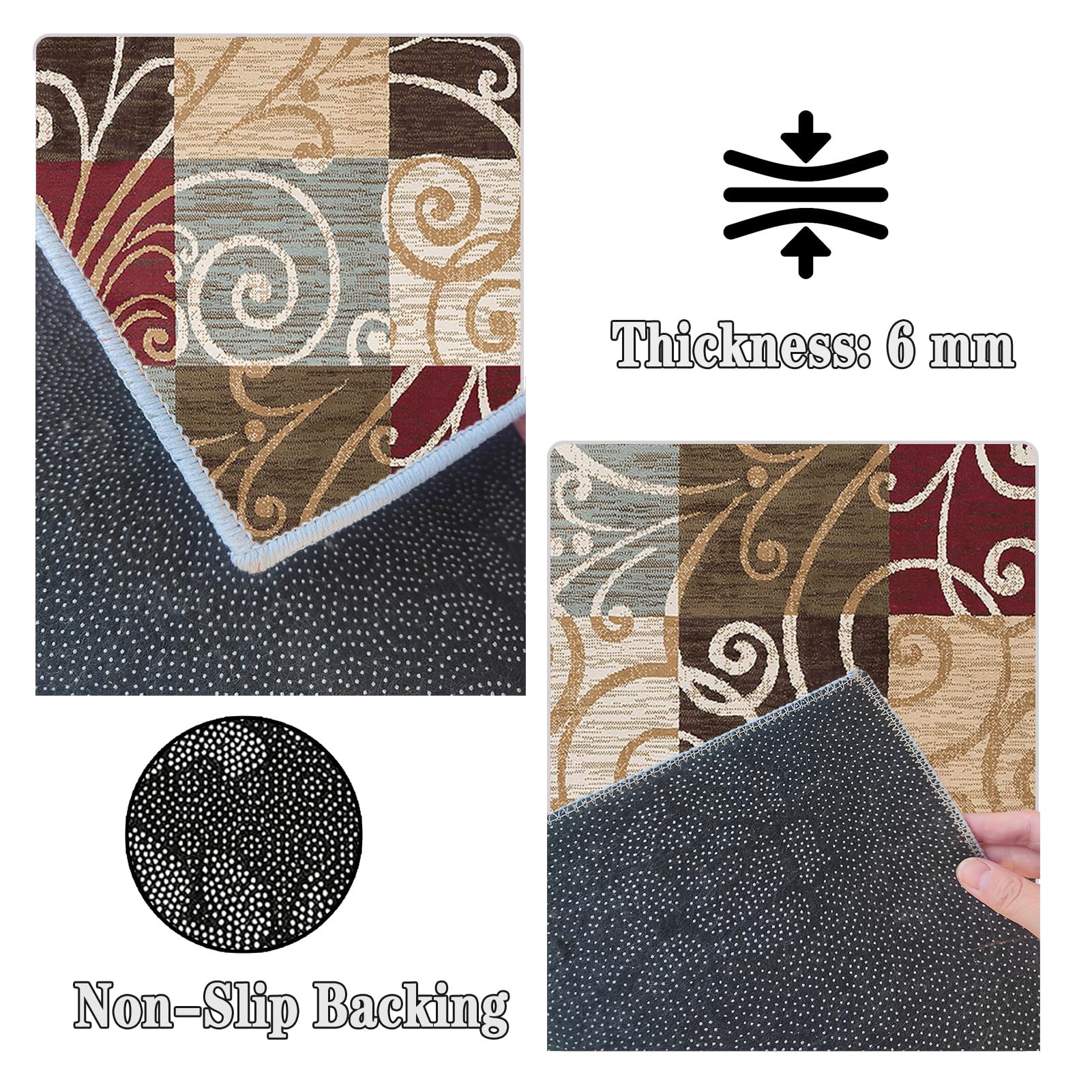 Tapis de Couloir Long, Tapis pour Cuisine Devant évier 40 x 450 cm