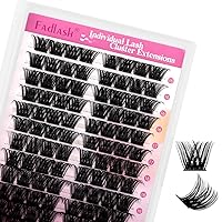 Vista 82 de FADLASH Pegamento de pestañas en racimo negro para extensiones de pestañas DIY, pegamento de pestañas impermeable de secado rápido de 2-3 segundos