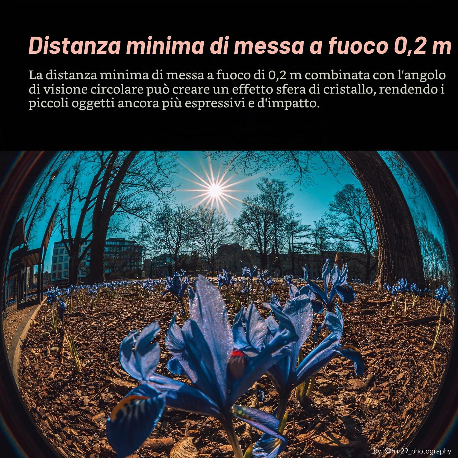 AstrHori 6,5 mm F2.0 APS-C 192° Ultra Wide Obiettivo Fisheye circolare Obiettivo a fuoco manuale per fotocamere mirrorless for Canon RF mount EOS EOS R50, R100,R7,R10