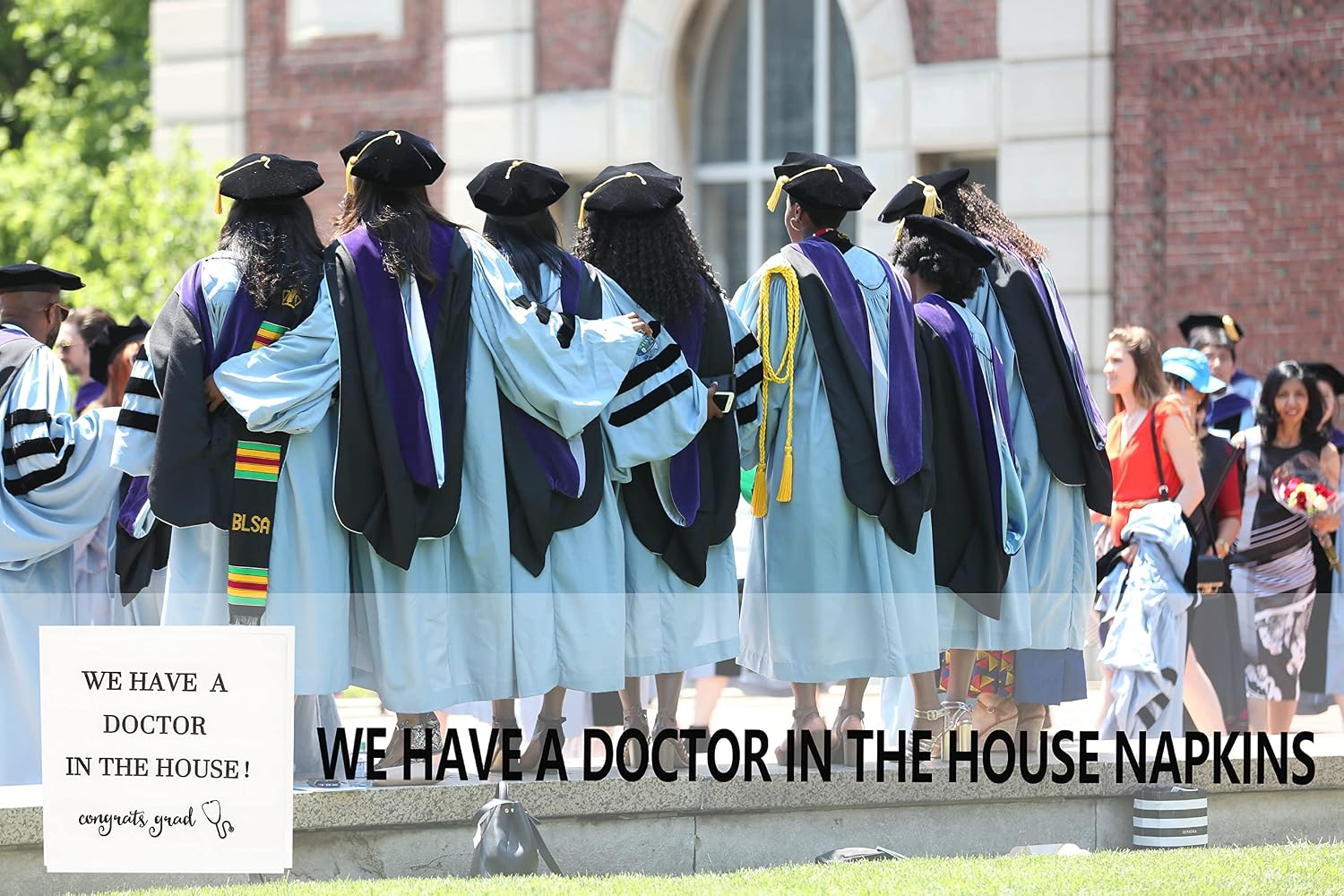 We Have A Doctor In The House Napkins, Doctor Graduation Napkins, Doctor Graduation Decorations Class of 2026, Medical School PHD Graduation Party Decorations 2026 (5 x 5 In, 50-Pack)