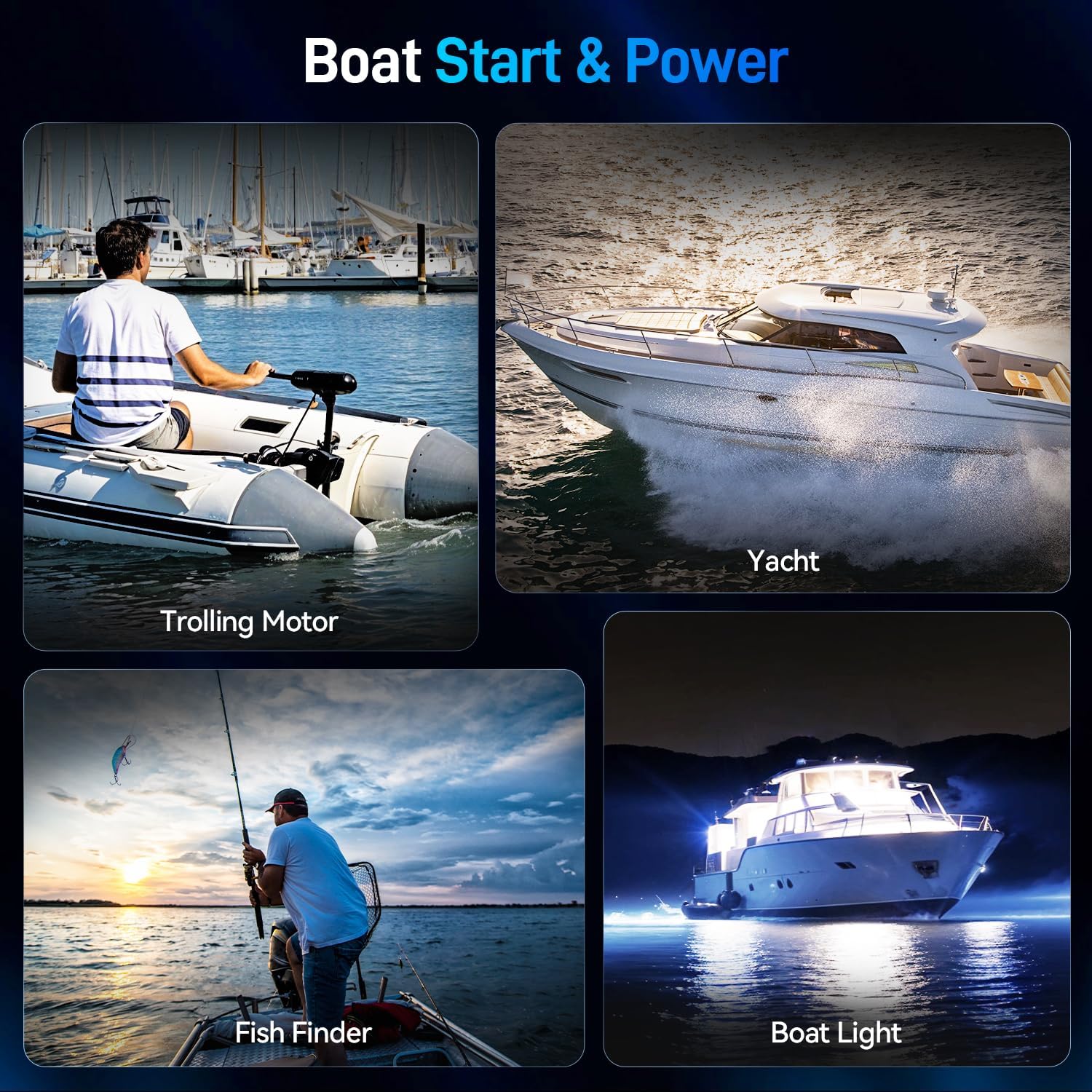 Wattcycle 12V 100Ah Bluetooth LiFePO4 Battery, [Cranking &Deep Cycle] Lithium Battery with Self-Heating, Built-in 200A BMS, Perfect for Trolling Motor, RV, Marine, Boat(3 Pack)