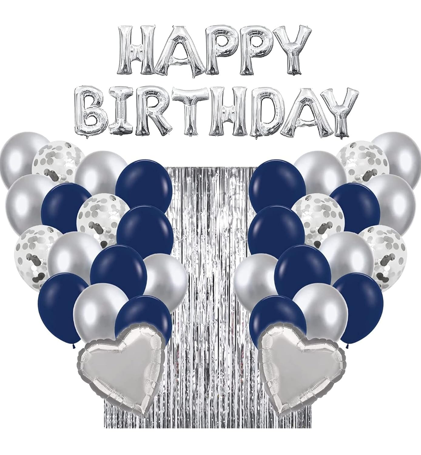 Alaina Happy Birthday Balloons Decoration Kit 35 Pcs Set for Boys Girls