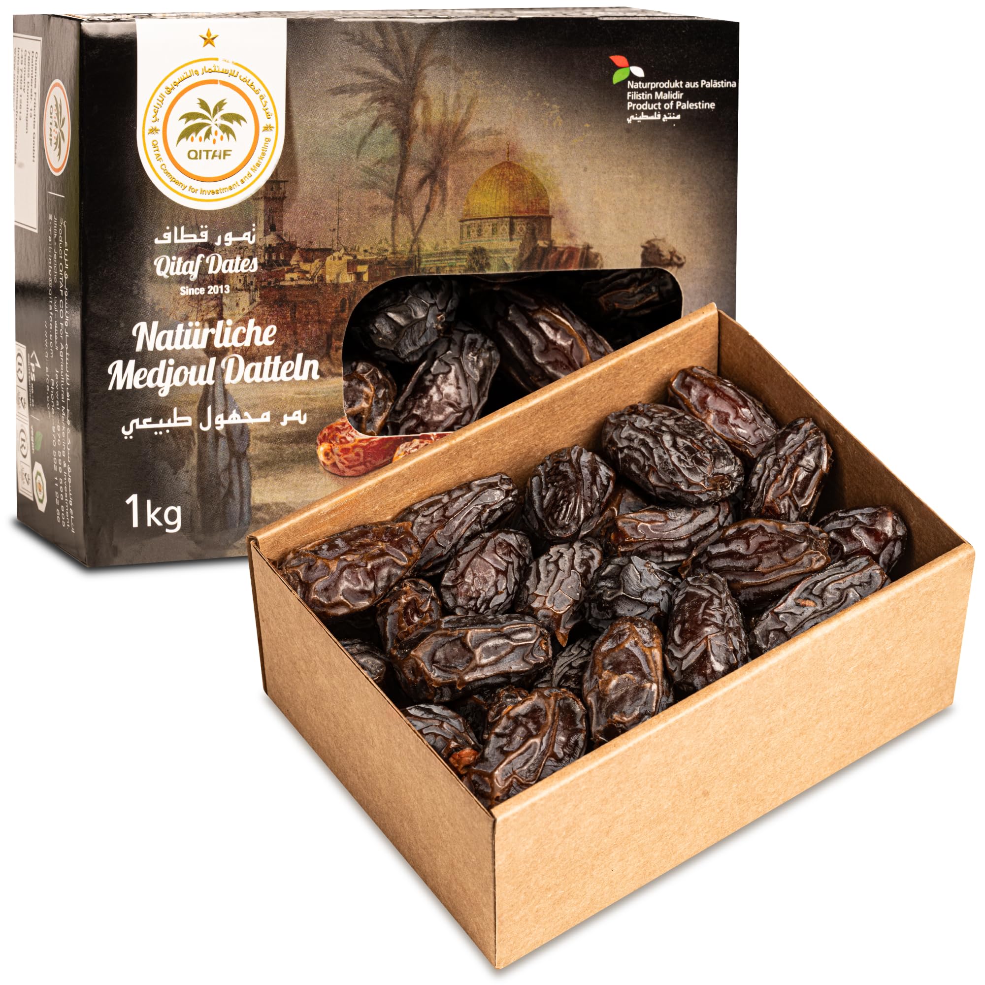 Datteri Medjoul Palestina [1Kg]. 100% Naturali E Dolci Frutta Secca Di Prima Scelta, Grande Calibro, Senza Zuccheri Aggiunti, Sapore Delizioso. Frutti Essiccati Lentamente – Dorimed