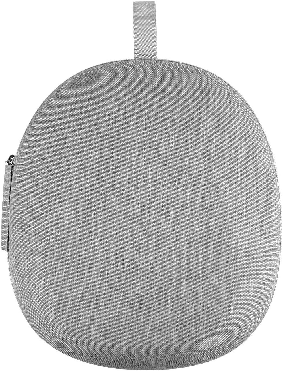 Portable EVA Protective Case for Sony WH-1000XM6 Headphones with Cable Storage Compartment Hard Shell Carrying Travel Bag (Gray)