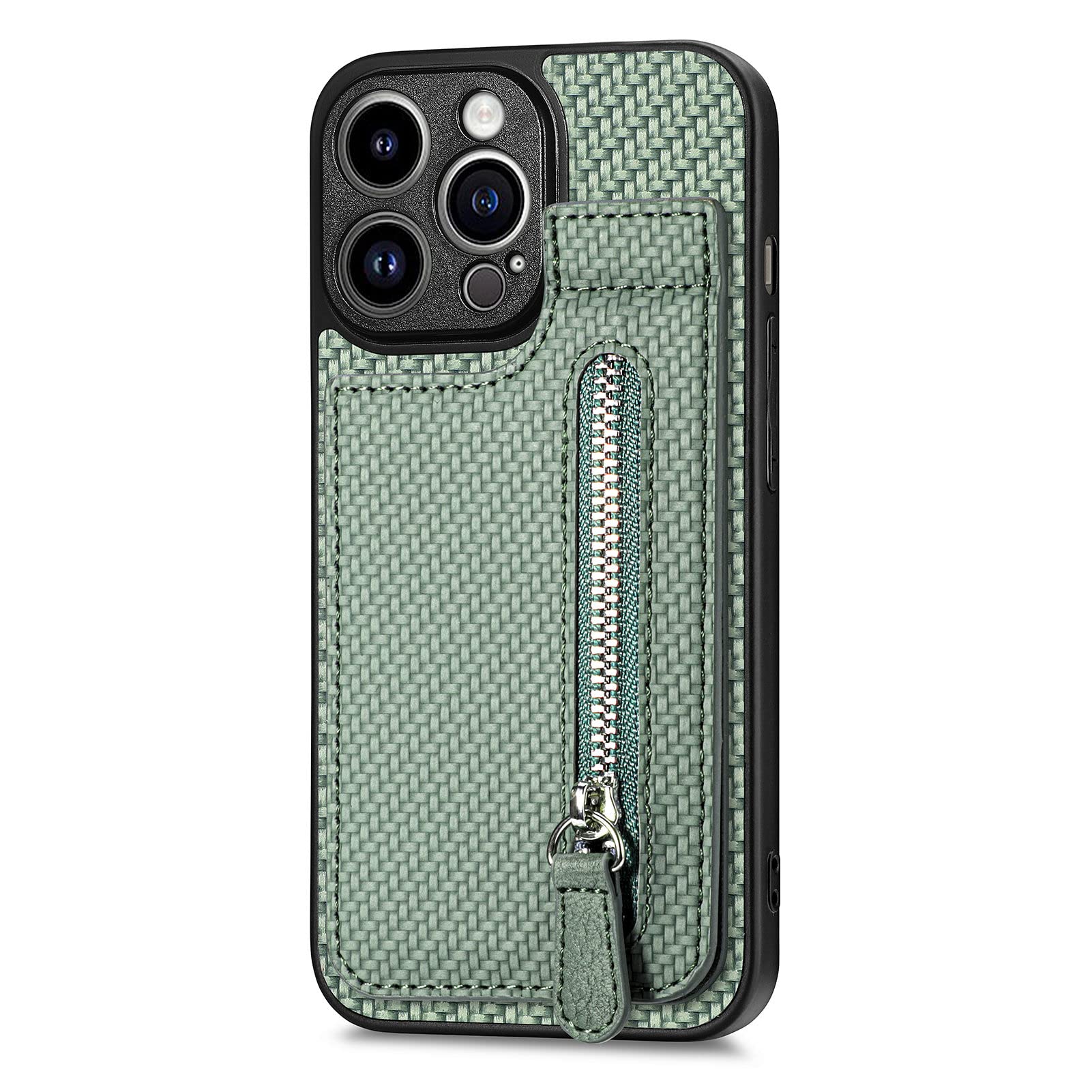 LEMAXELERS IPhone 15 Pro Max Hülle Flip Case Mit Mandala-Blumen-Prägung, Magnet & Ständer – Grau