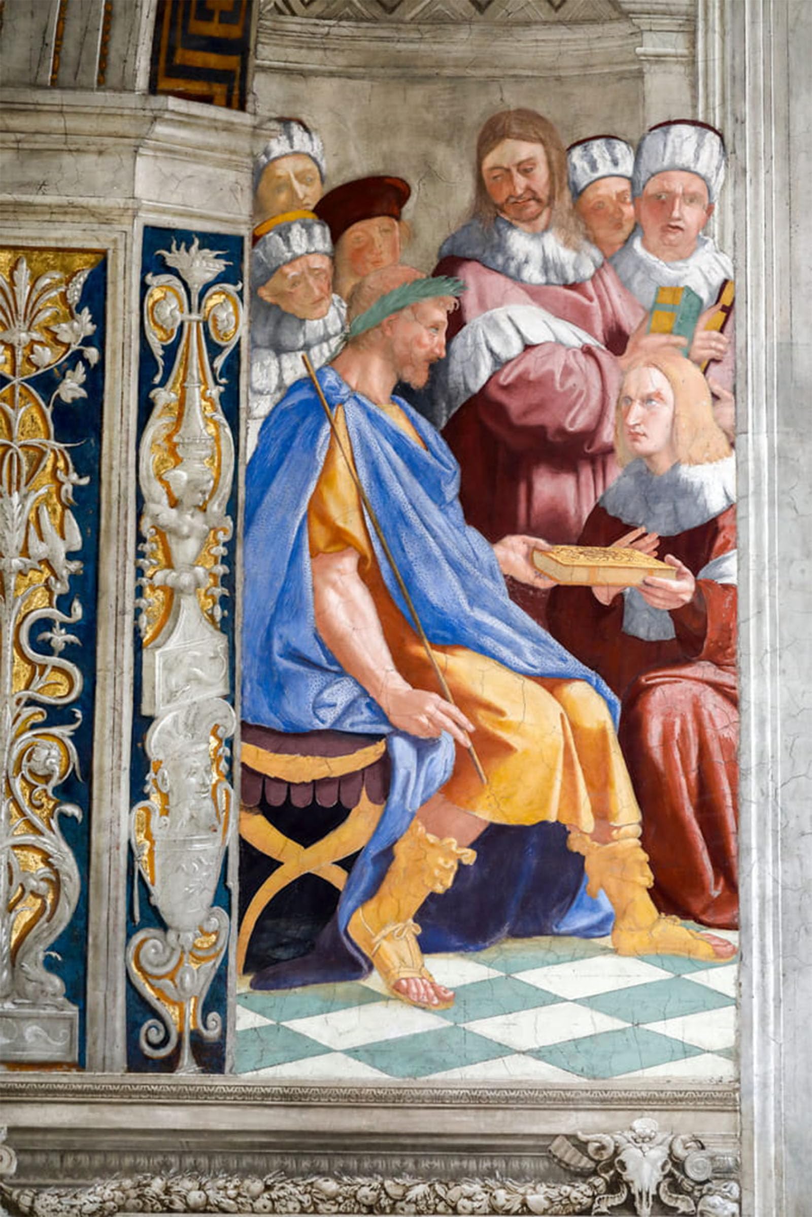 POSTERIIk Famous Print Pop Art Wall Art Graffiti Frescoe of Justice by Raphael Art Prints for Home Decor 60x90cm