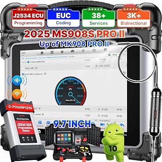 Scanner MaxiSYS MS908S PRO II w/ MV108S, 2025 Top Diagnostic Scan Tool as MSUltra MS919 Elite II PRO MS909, 38+ Services, Up of MK908P MS908S Pro Elite MS906 MAX, 3K+ Bidirectional, AutoScan 2.0