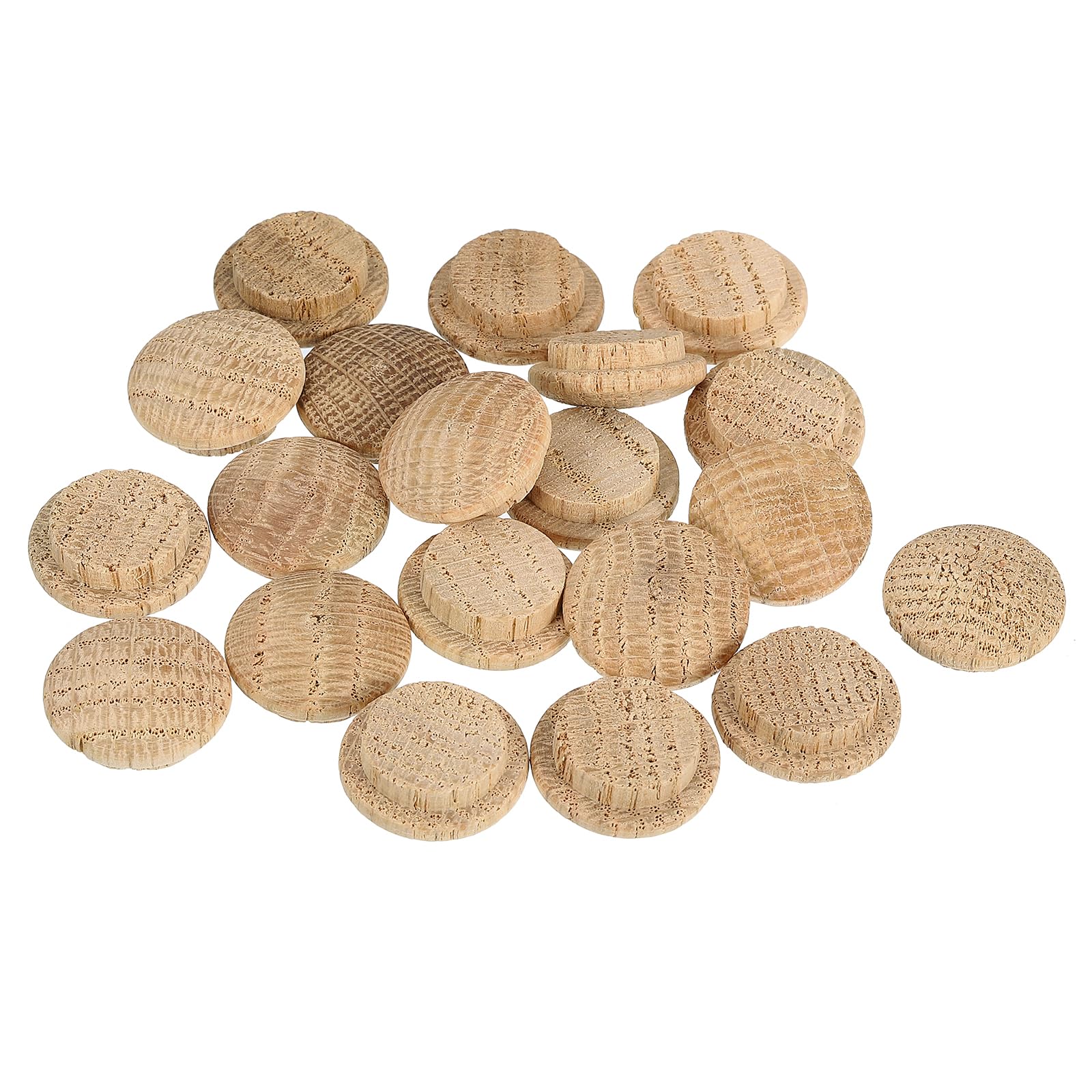 uxcell 20 Pcs 0.59 x 0.79 Inch Wood Hole Plugs, Wooden Screw Hole Cover