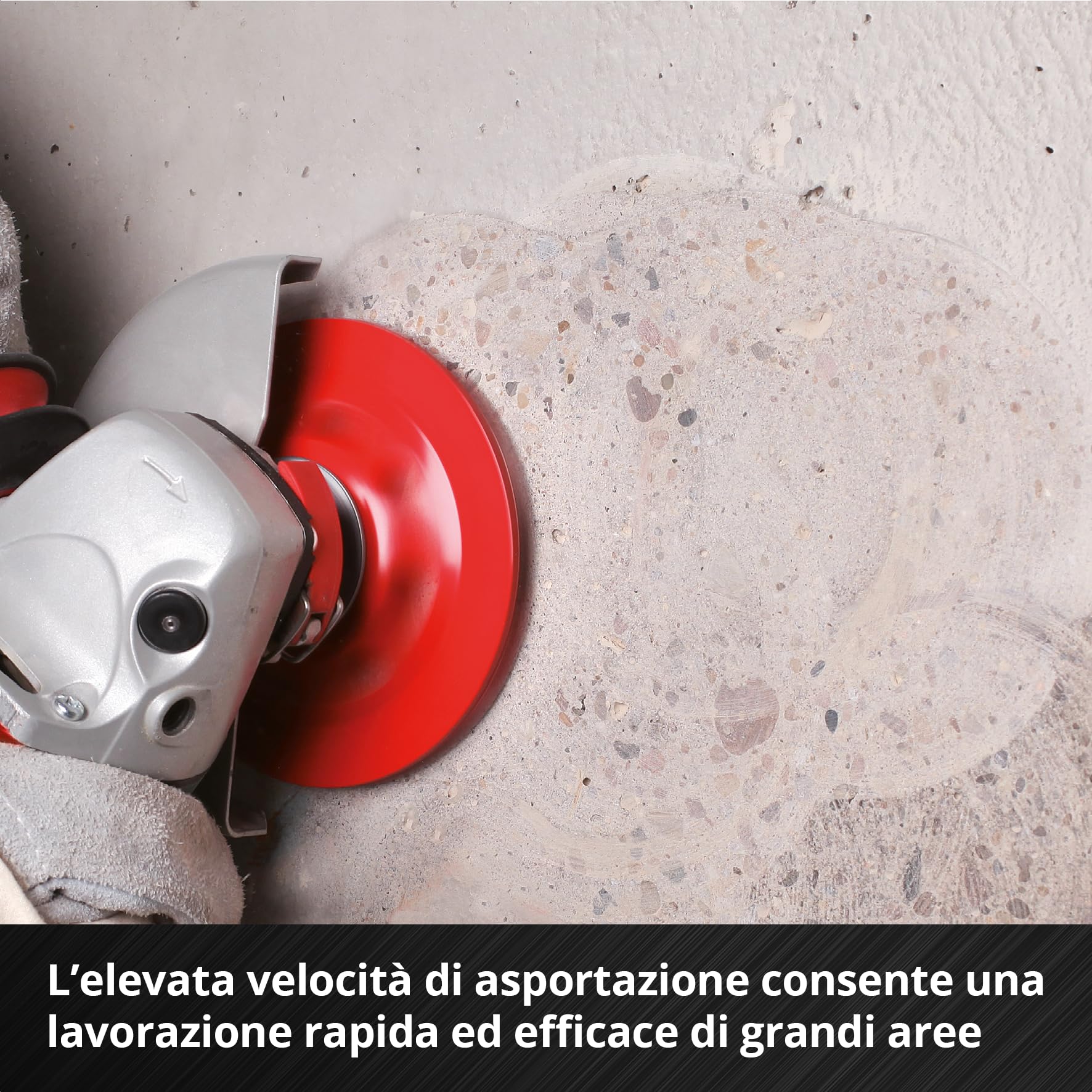 kwb mola a tazza diamantata, disco diamantato (con bordo a 2 file, Ø 125 mm, per smerigliatrici angolari, ideale per calcestruzzo con armatura, intonaco, massetto e colla per piastrelle)