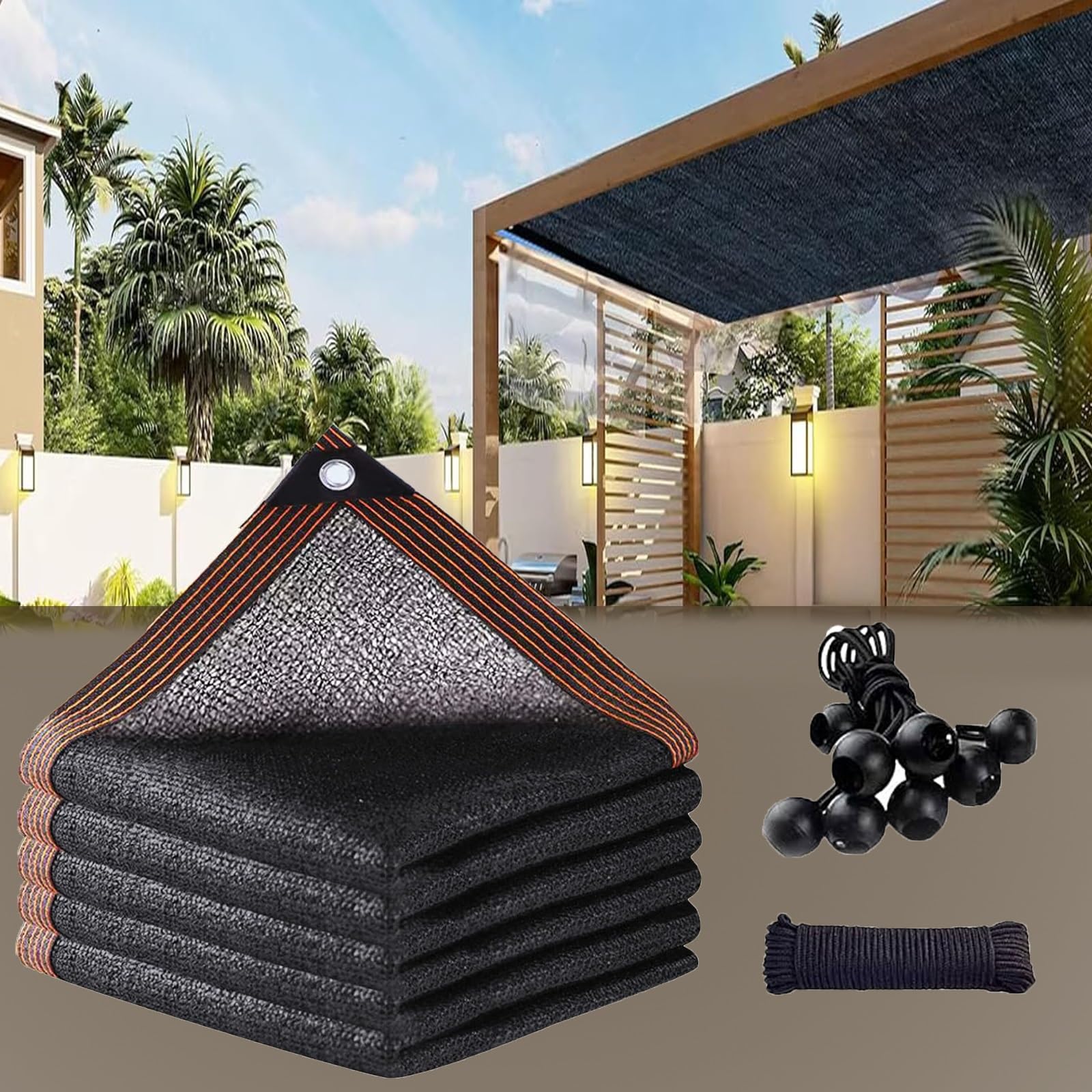 Amazon.com : Black Shade Cloth, 14x32 FT Outdoor Sun Shade Cover