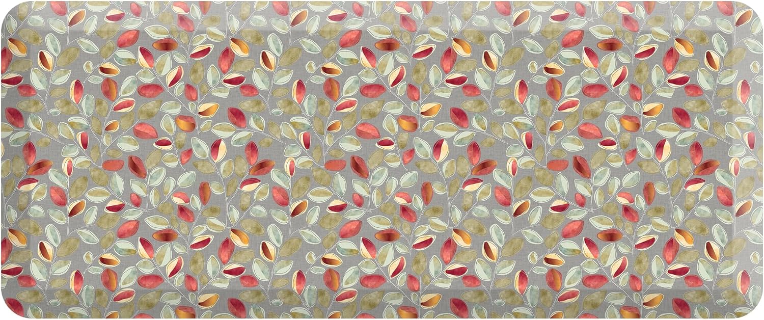 GelPro Anti-Fatigue Designer Comfort Kitchen Floor Mat Orchard Sultry Grey 20x48 48"L x 20"W x 0.8"Th Orchard Sultry Grey