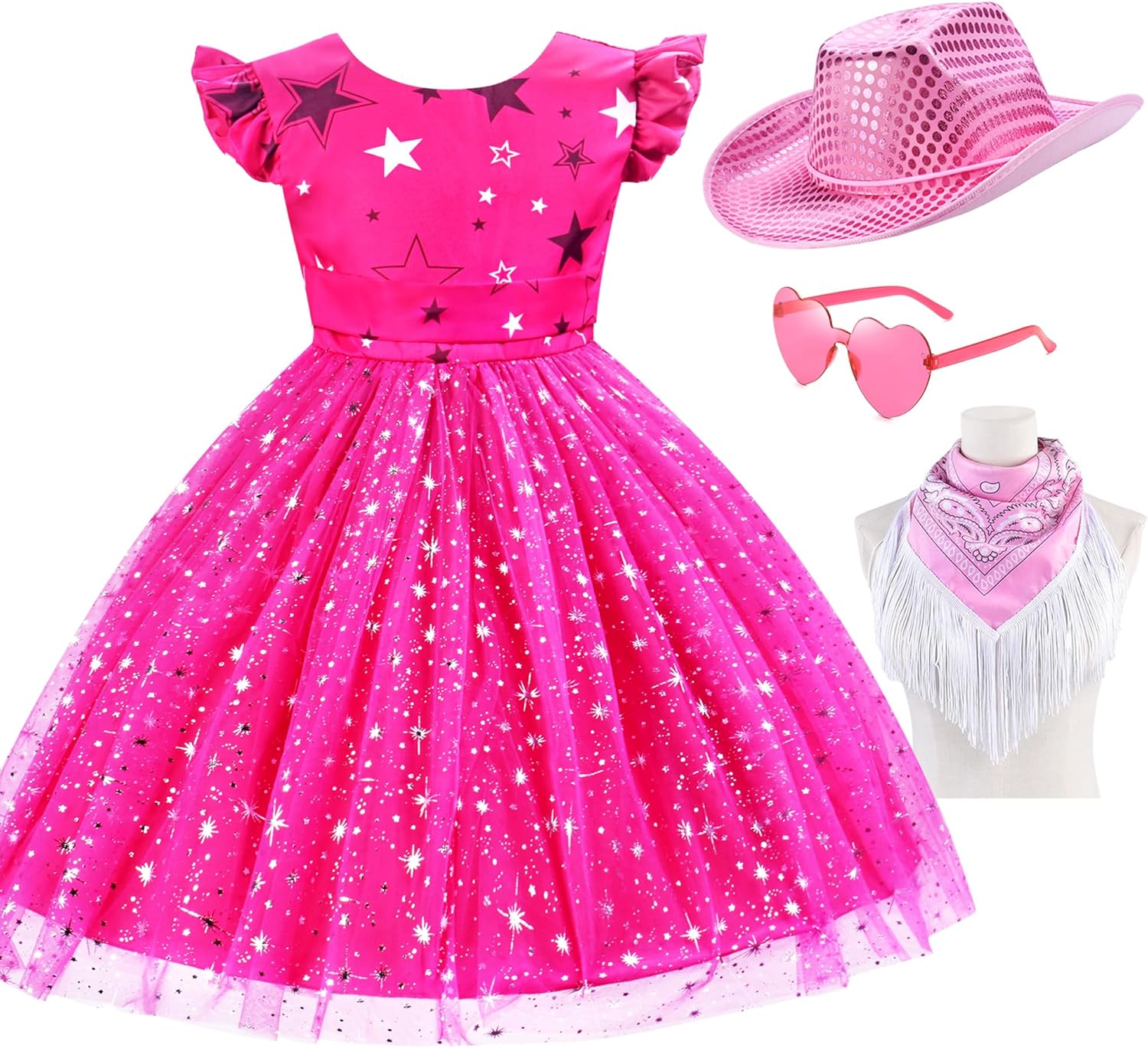 Disco Cowgirl Costume for Girls Ages 311 Birthday Party