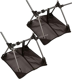 2 PC Sand Cover, Beach Mat and Ground Sheet - Prevent Portable Camping Chairs from Sinking in Soft Grounds, Sand or Grass - Anti-Sinking Solution Fits Most Compact Folding Camp Backpacking Chair