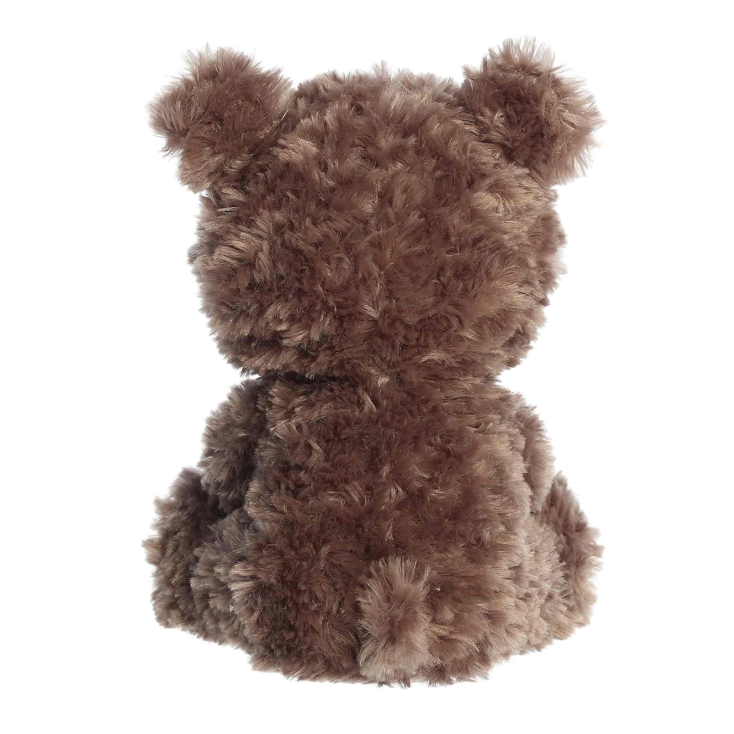 Aurora Snuggly Bear Slurpy Teddy Stofftier – beruhigende Begleiter für fantasievolles Spielen – perfekt für Kinder, Erwachsene, Geburtstage und Jubiläen – Taro Boba Tea 22,9 cm
