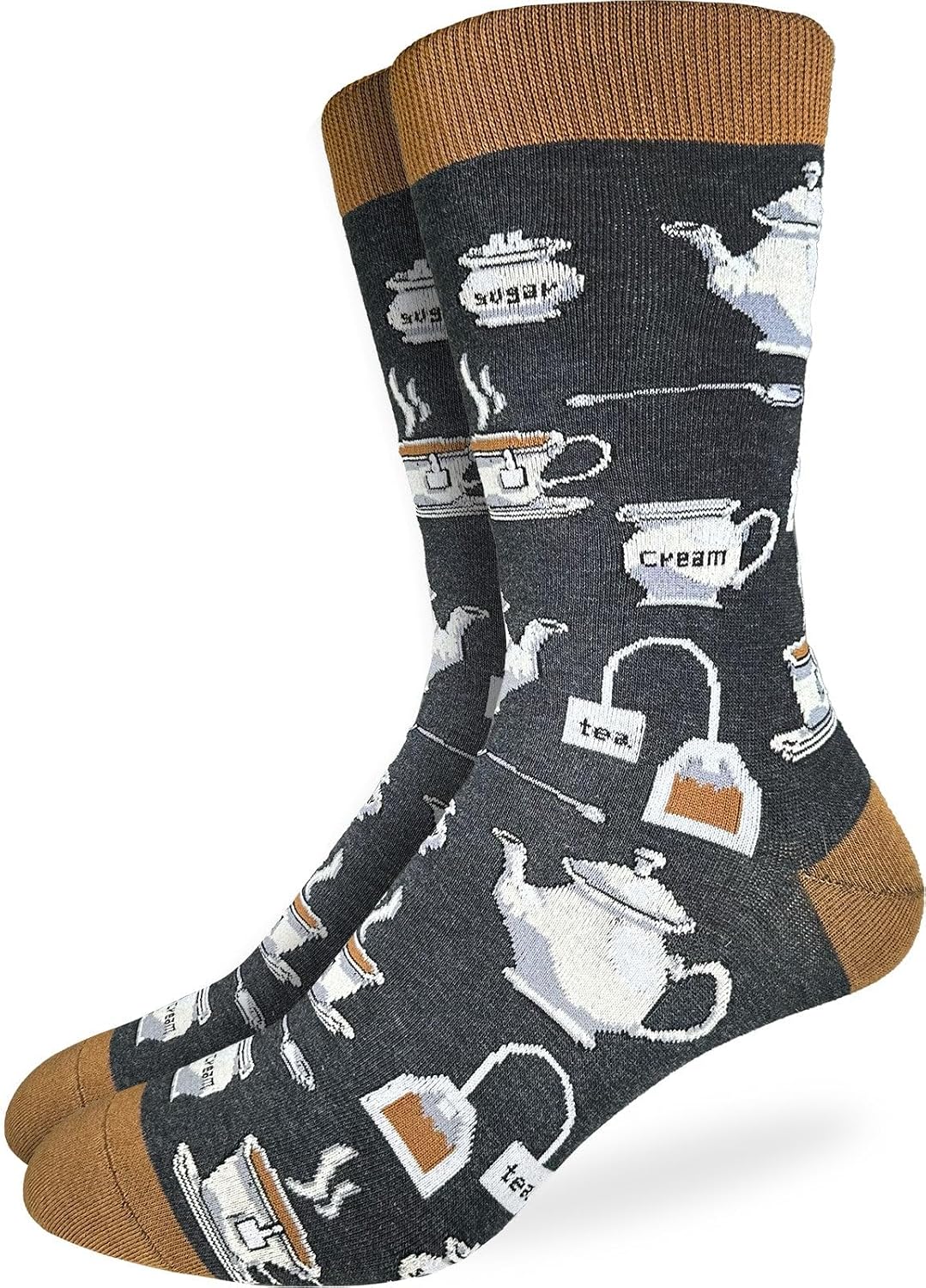 Good Luck Sock Men's Coffee & Tea Socks, Adult
