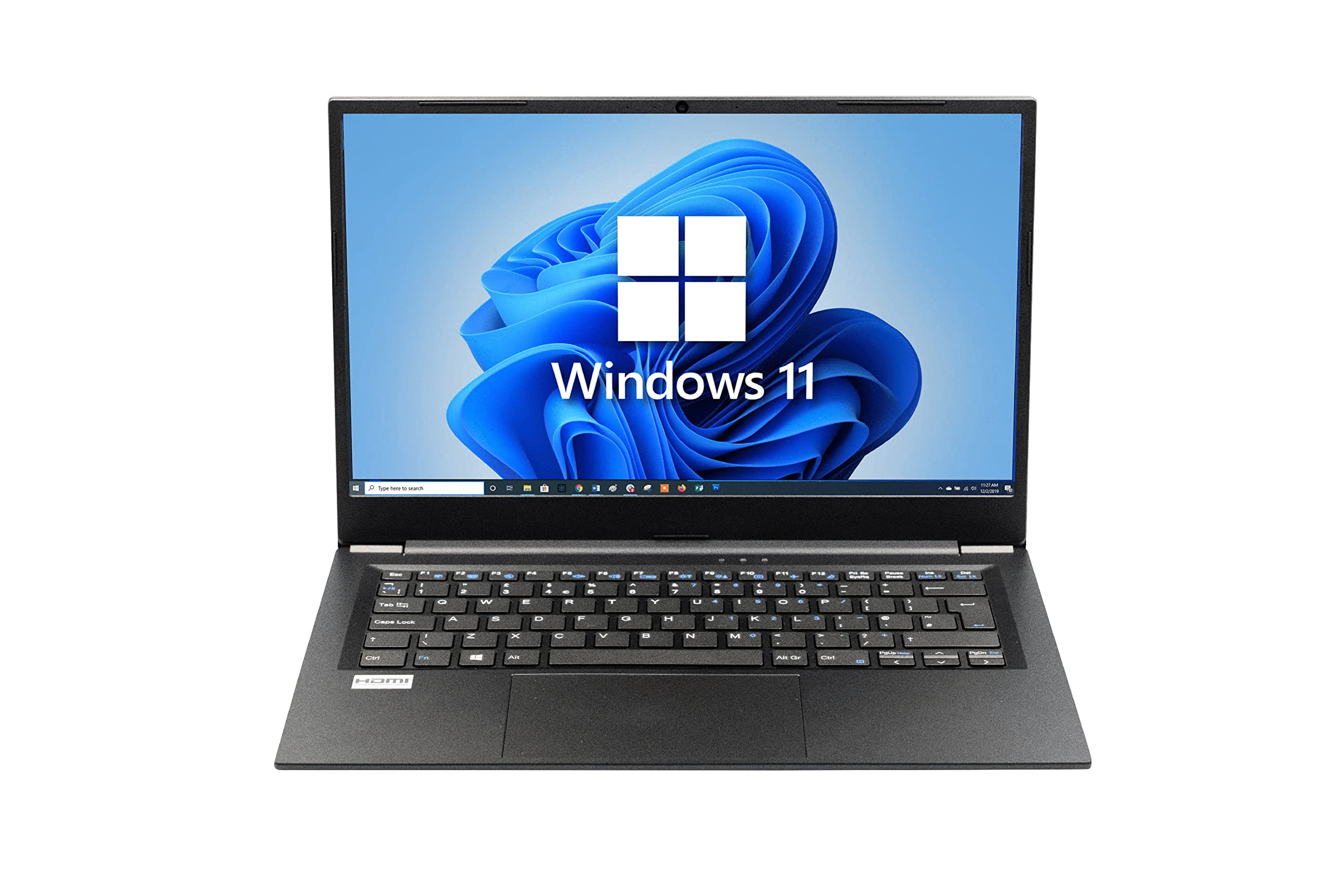 14" Win 11 Pro, Clevo Style Note Laptop, Intel Celeron Quad Core N4120, (1920 x 1080) 128SSD M2, 8 GB DDR4 RAM, Full HD, HDMI, Webcam, WIFI, Lightweight Sleek Metal Casing