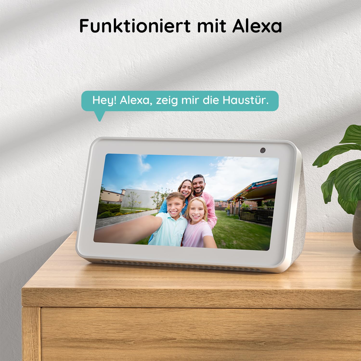 BOIFUN 2K WLAN Video Türklingel mit Kamera, Funkklingel mit Kamera,Alexa-kompatibel, 180° Ultrabreiten Sichtfeld, 2-Wege-Audio,AI Bewegungserkennung, Ohne ABO, 2,4GHz, IP65