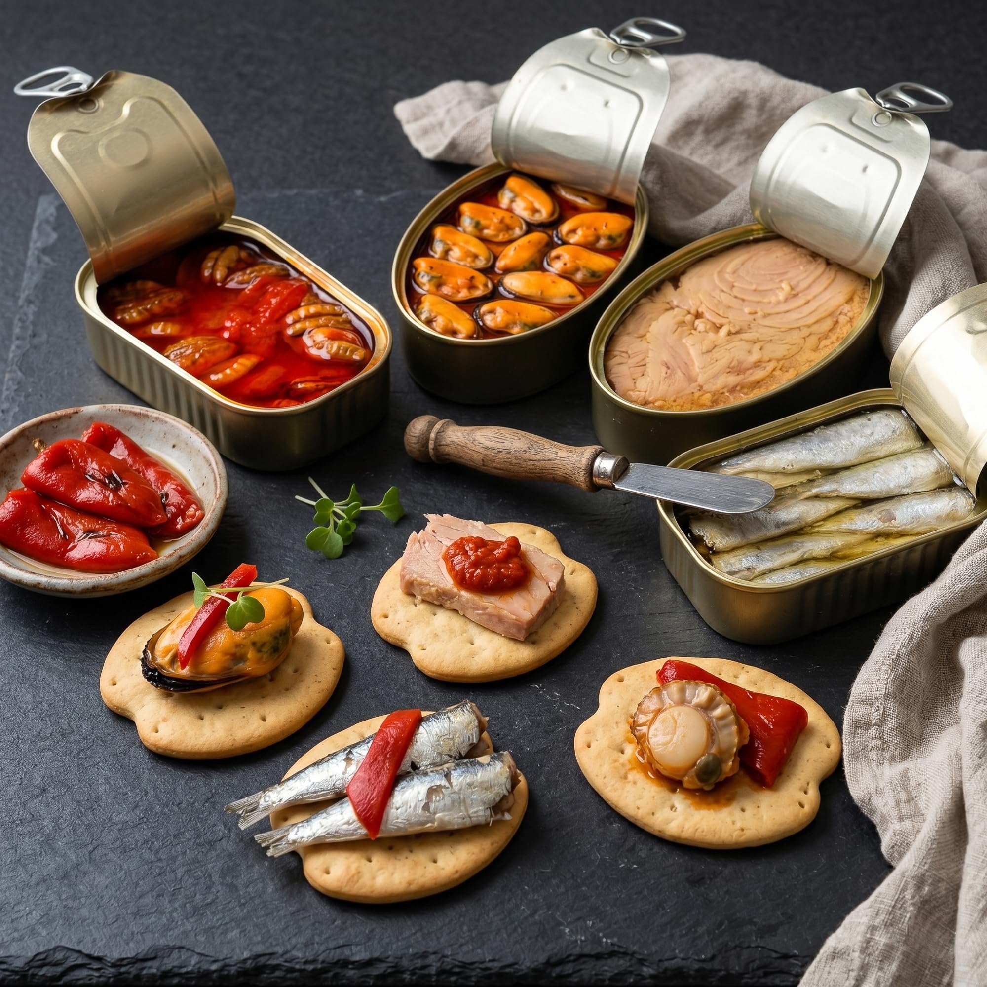 Cesta Gourmet Cíes de VinNatura con Conservas Artesanales y Vino Godello | Regalo gourmet gallego, regalos de empresa, cesta con vino, elaboración tradicional, tarjeta personalizable