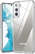 for Samsung Galaxy S22 5G Crystal Clear Case, Anti-Yellowing Shockproof Soft Slim Fit Transparent Protective TPU Silicone Case Cover for Samsung S22