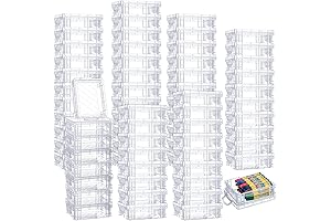 Suzile 70 Pcs Plastic Crayon Box: A Rainbow of Storage Options