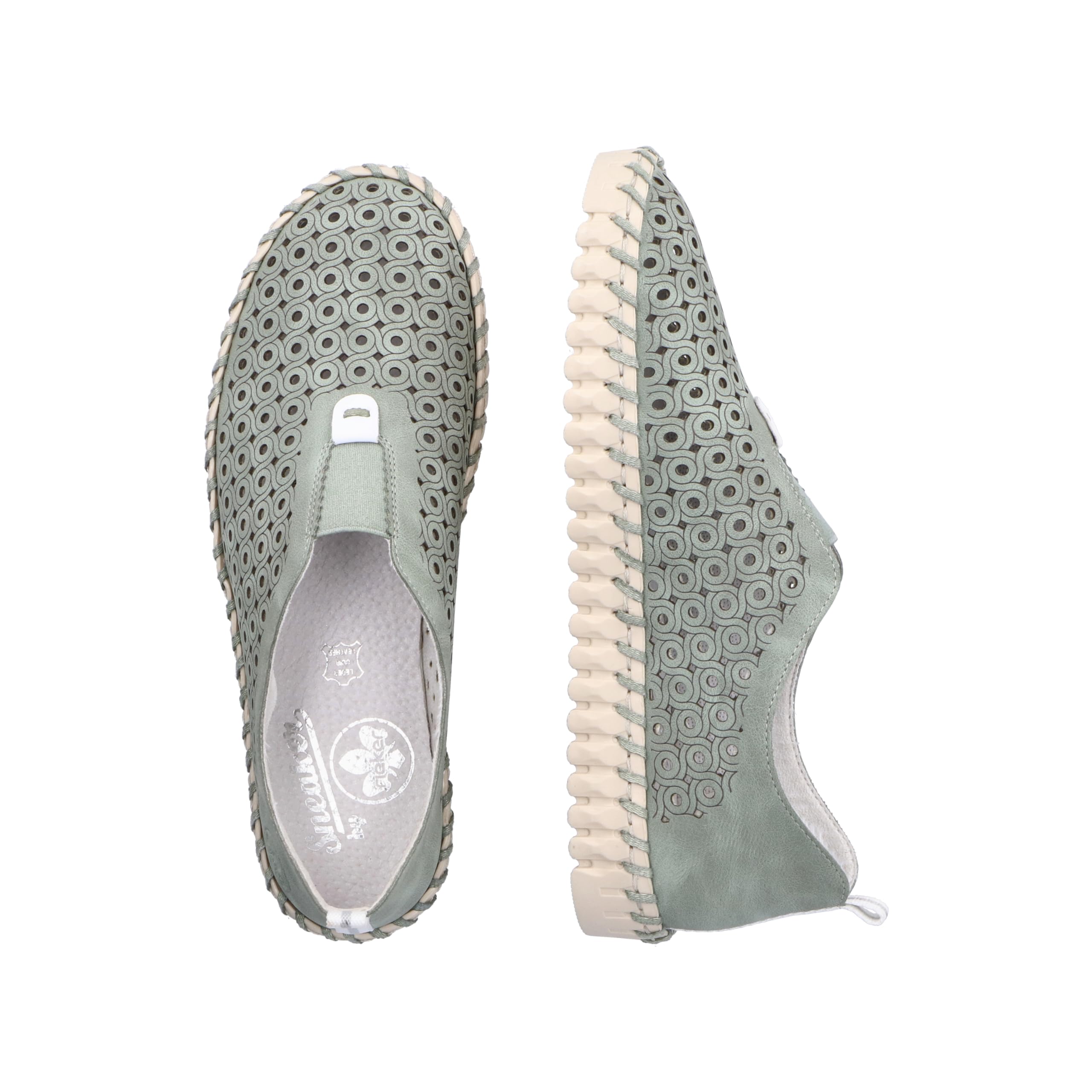 Rieker Slipper Menta Finta Pelle