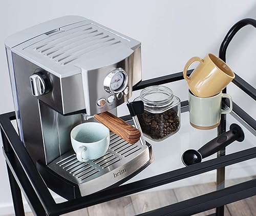 Miniatura 5 de brim Máquina de café expreso de 15 bares, capuchino, americano, café con leche y espresso, vaporizador de leche y espumador, piezas extraíbles para