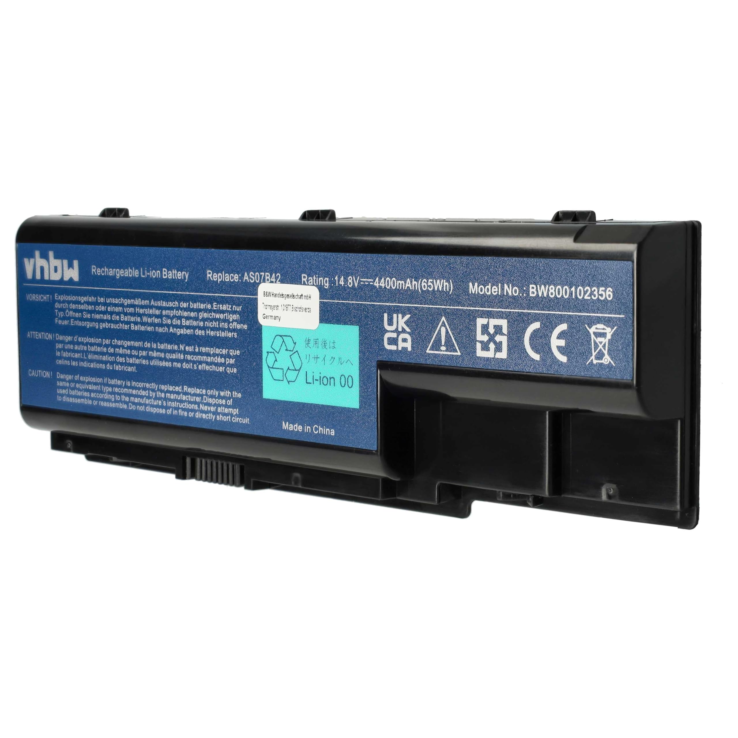 Batterie 4400mAh Pour Acer Aspire 5551G - 10.8V Li-Ion - Occasion