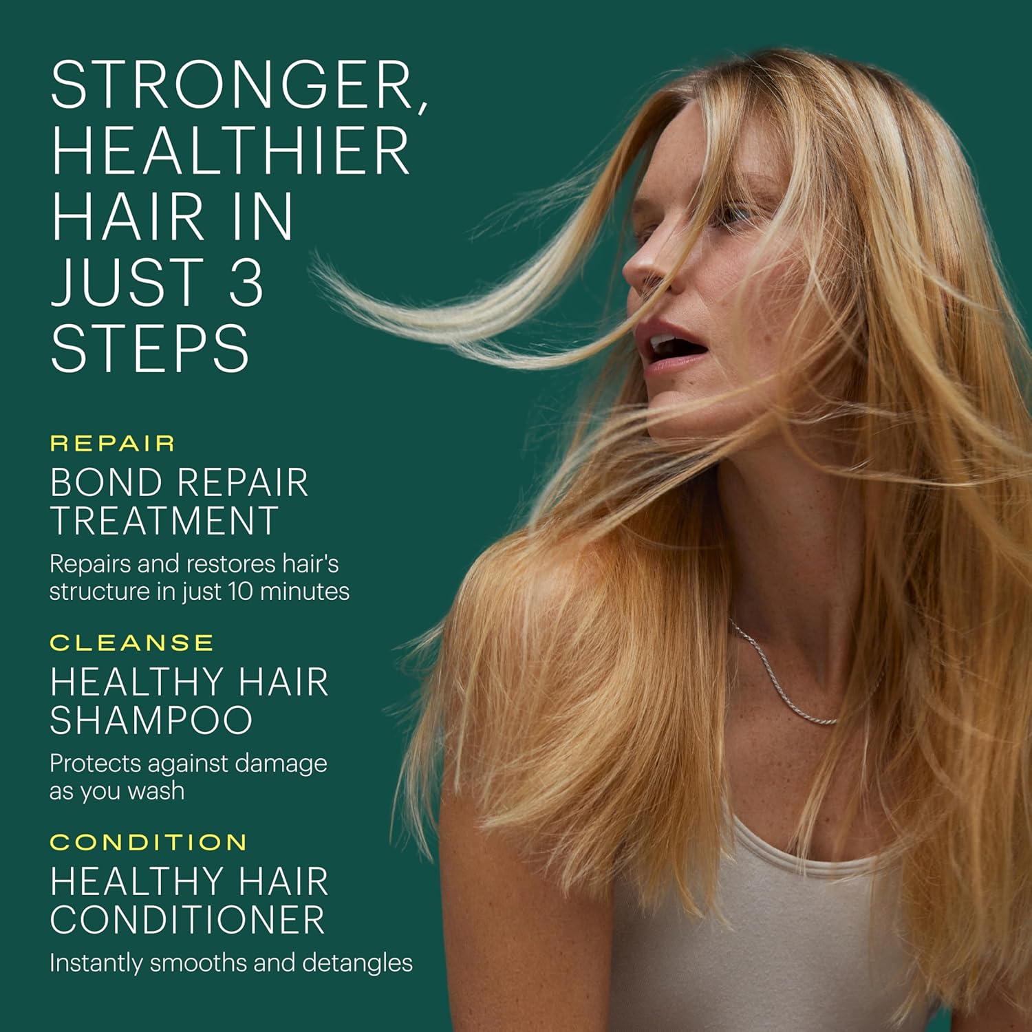 epres Healthy Hair Shampoo, Bond Repair for Stronger Shinier Hair, Cleaner Thinner Quat-Free Formula Backed By Science, Lightweight Non Stripping, Scalp Hydration while Damage Repairing