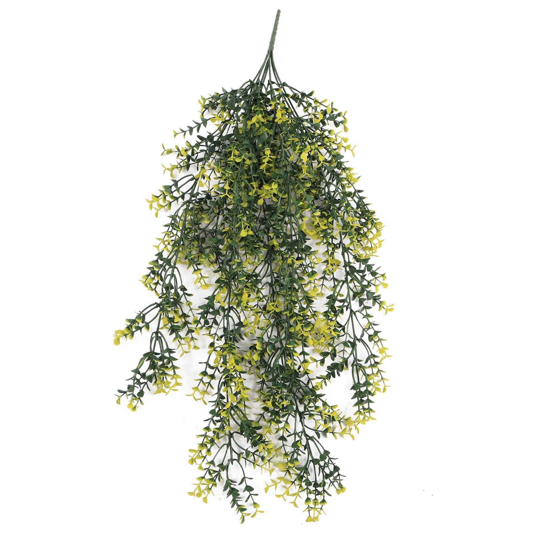 Leaf Artificial Hanging Plants Fire Resistant UV Resistant
