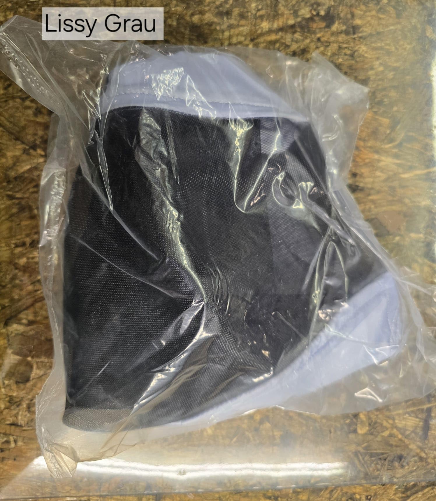 Fliegenmaske ohne Nasenteil MIT Ohren Fliegenhaube Lissy Minishetty Mini Shetty viel Augenfreiheit! Tysons Minipony Falabella Fliegenschutz (Minishetty, Grau - Schwarz)