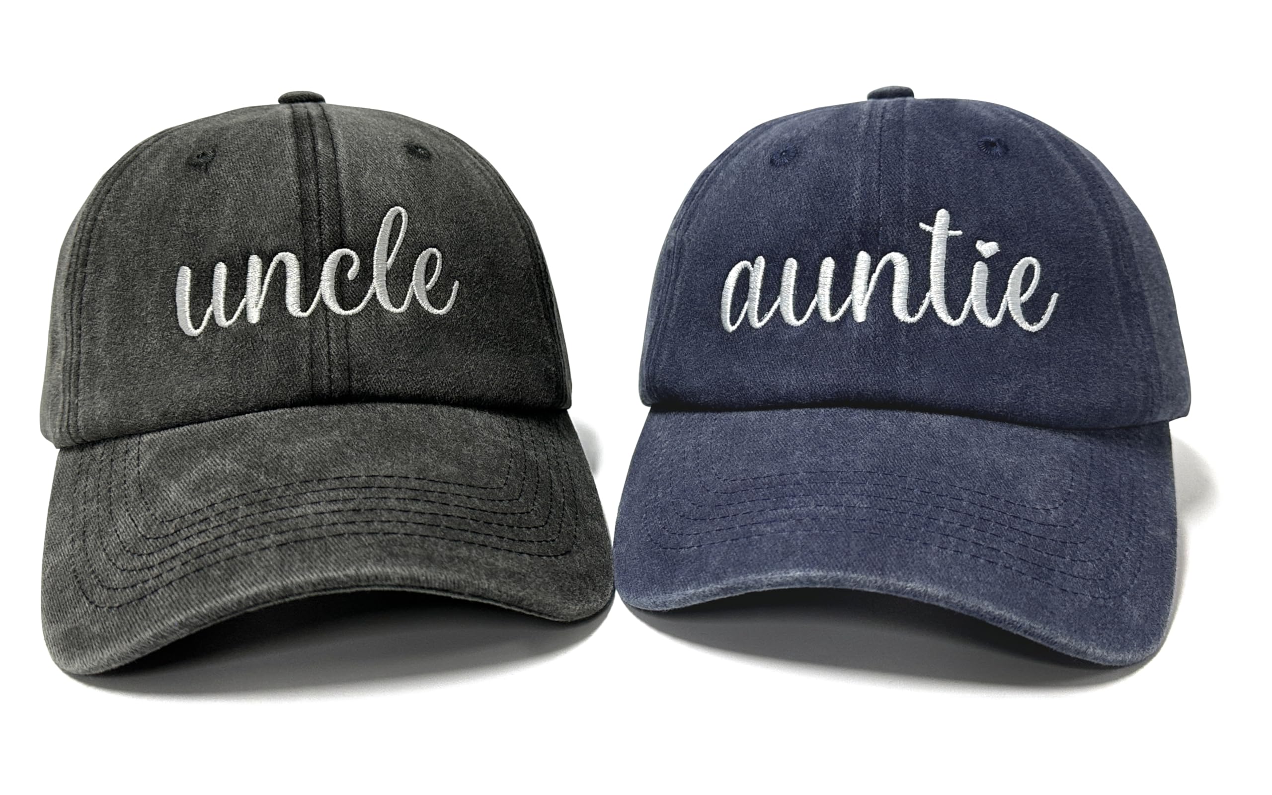 Enodtter Embroidered Hats for Uncle Auntie Grandpa Grandma Mama Mini