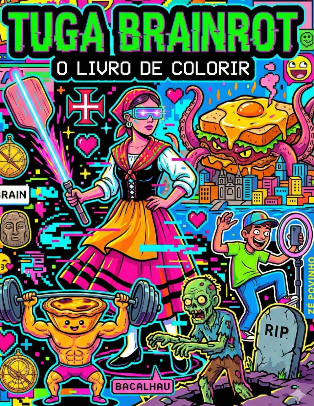 TUGA BRAINROT: O Livro de Colorir de Memes Portugueses