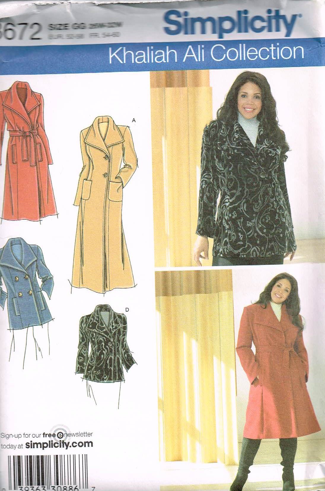 Patron Simplicity 3642 taille GG pour ajuster un vêtement femme