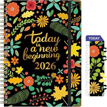 2026 Planner, Weekly & Monthly Planner 2026 from Jan. 2026-Dec. 2026, 6.1"8.5", Academic Planner 2026 with Tabs, Thick Paper, Twin-Wire Binding, Home or Office Use for Gifts