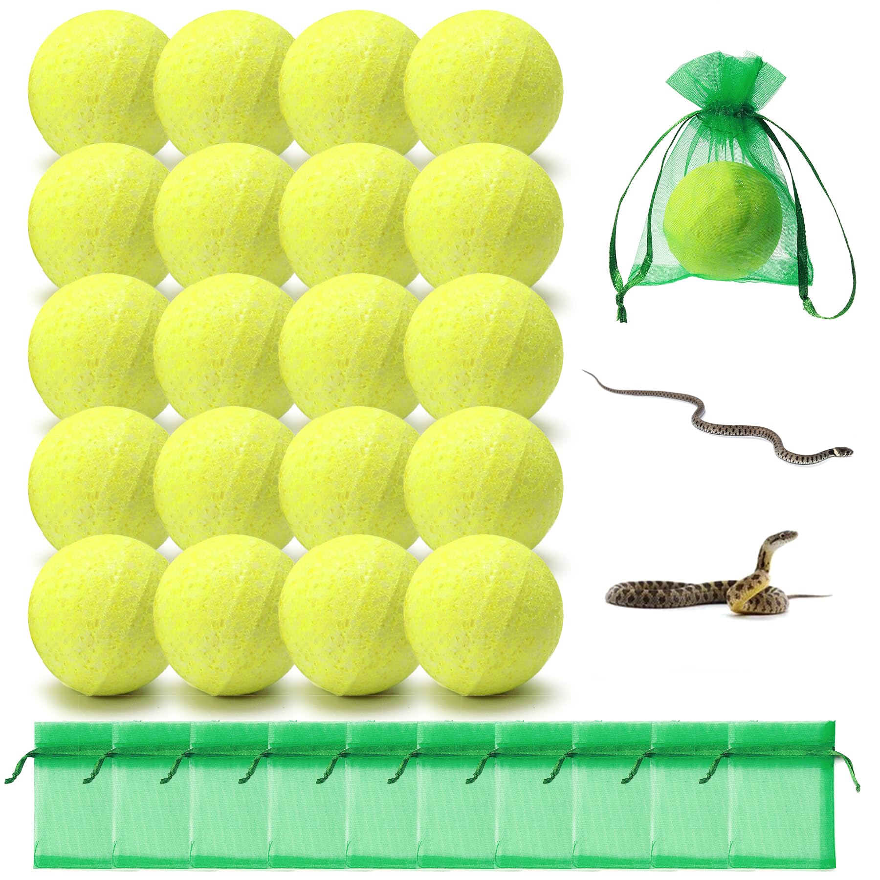 MAGIC CAT Snake Repellent for Yard, 20 Pack Powerful Snake Away Repellent for Outdoor & Indoor Snake Pest Control, Natural Plant Formula Barrier Pet Family Safe for Home Lawn Garden Camping Fishing