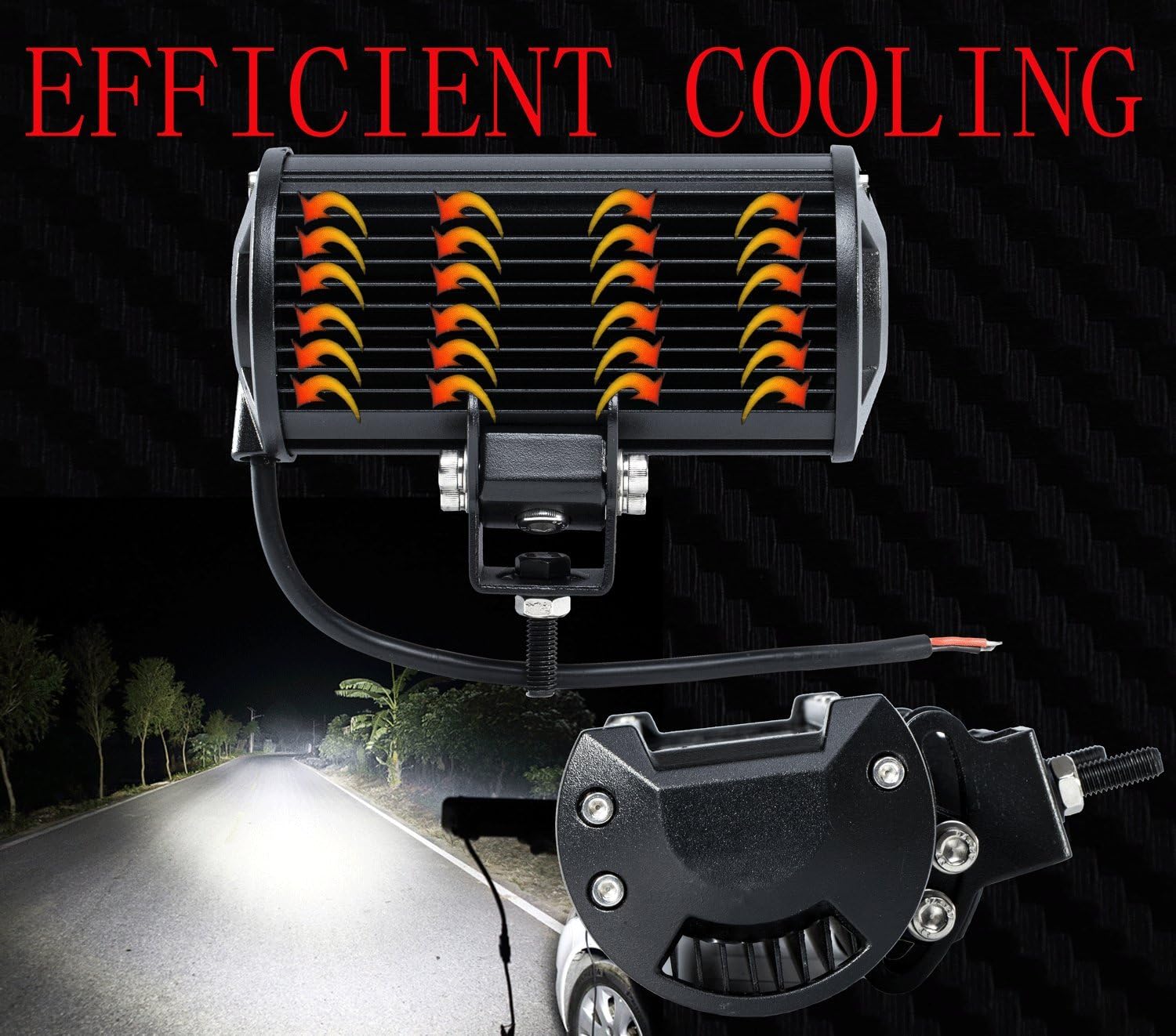 Cutequeen 4 X 36w 3600 Lumens LED Spot Light for Off-Road Rv ATV SUV Boat 4x4 Lamp Tractor Marine Off-Road Lighting (Pack of 4)