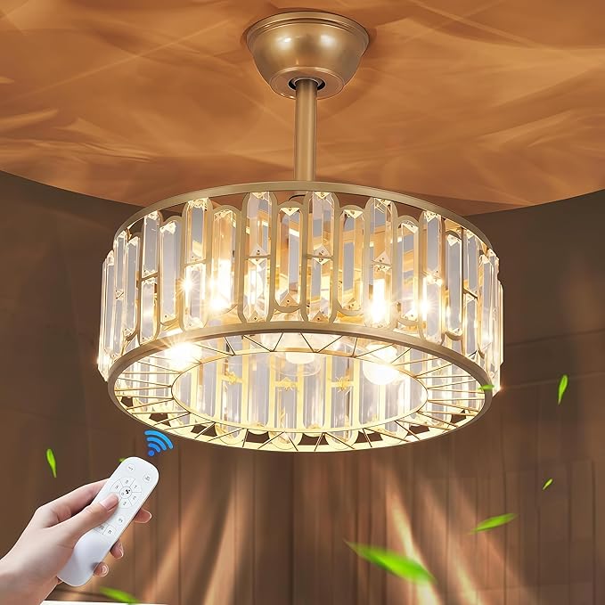 Ventilador de Techo 18.2 Pulgadas Con Luz y Control Remoto 1