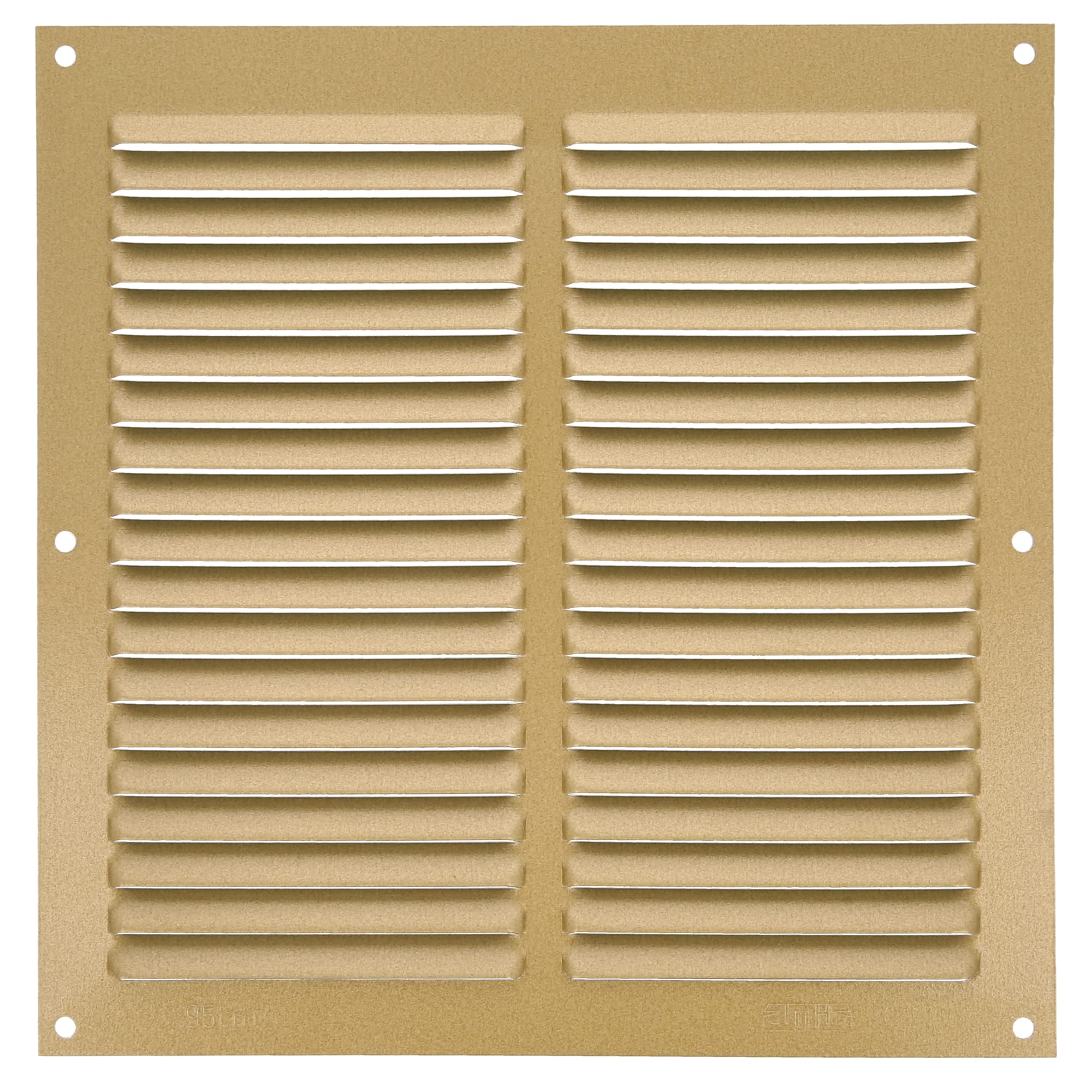 Amig Gold - Square Aluminium Grille - Ventilation Grills For Air Outlet - Ideal For Kitchen And Bathroom Ceiling - Measures 200 X 200 Mm