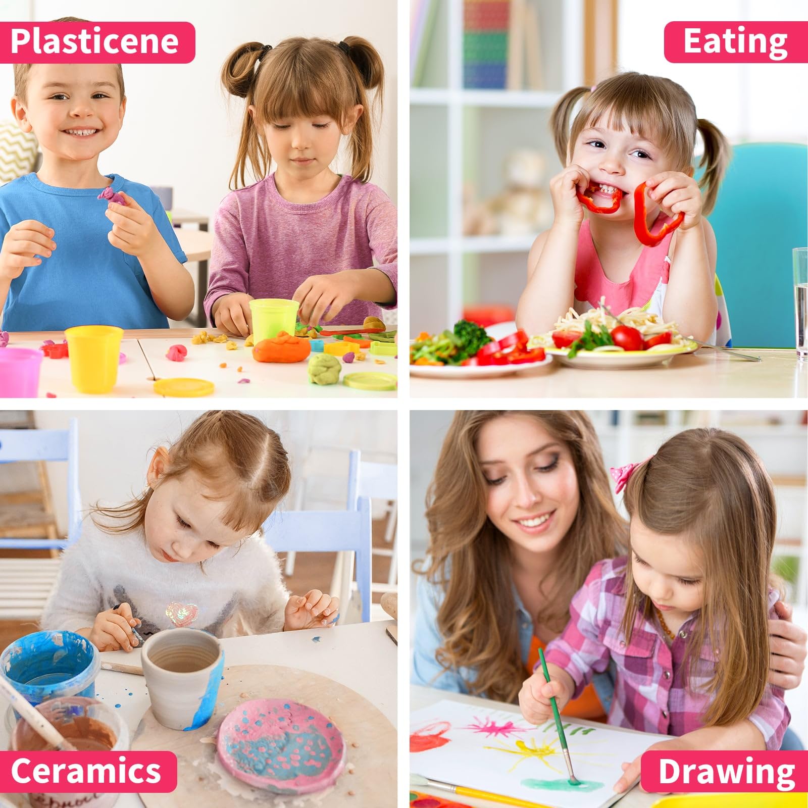 WERNNSAI Tablier Peinture Enfant pour Garçons et Filles 3-12 Ans